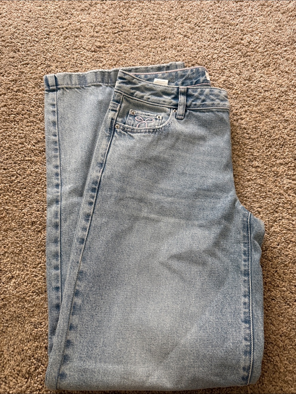 PacSun Women's Light Blue Flare Jeans